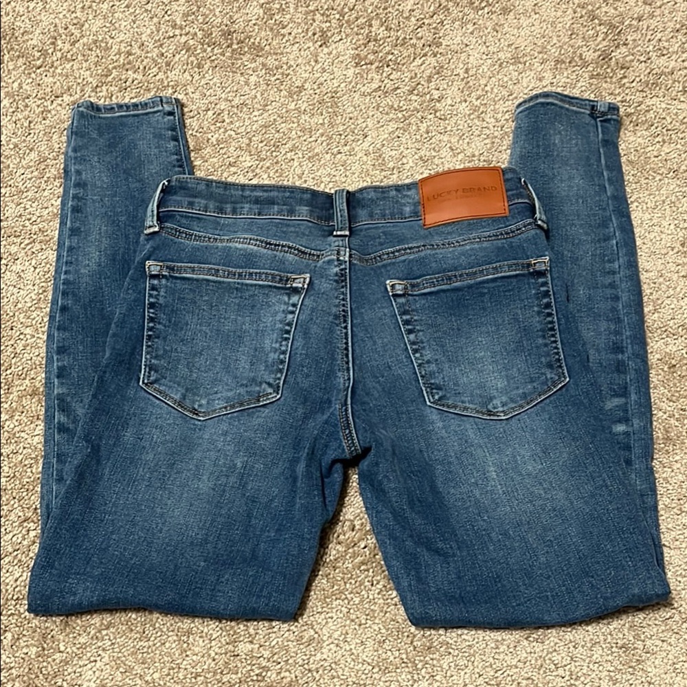 Lucky Brand Ava Mid Rise Super Skinny Jeans size 0/25